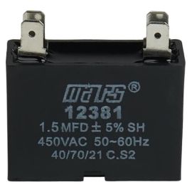 MARS 12381 - 1.5 MFD Square Mini Split Run Capacitor (450V)