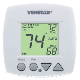 VENSTAR T1050 - THERMOSTAT RESIDENTIAL 5+2 DAY PROGRAMMABLE 2 STAGE HEAT 2 STAGE COOL CONVENTIONAL LARGE DISPLAY WIRED Available