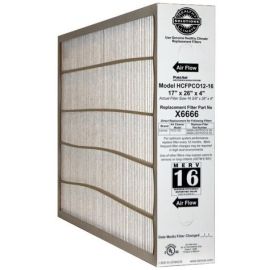 Lennox X6666 - ( 100908-04 ) Pleated Air Filter 26 x 17 x 4 Inch, MERV 16