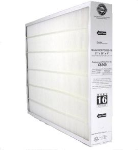 Lennox X6669 - ( 100908-05 ) Pleated Air Filter 26 x 21 x 4 Inch, MERV 16