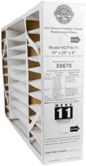 Lennox X6670 - ( HCF16-11 ) Disposable Pleated Box Filter 25 x 16 x 5 Inch, MERV 11